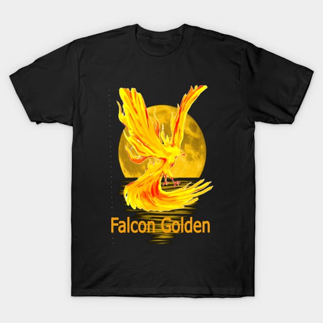 Falcon Golden T-Shirt by Bkr Agha Store